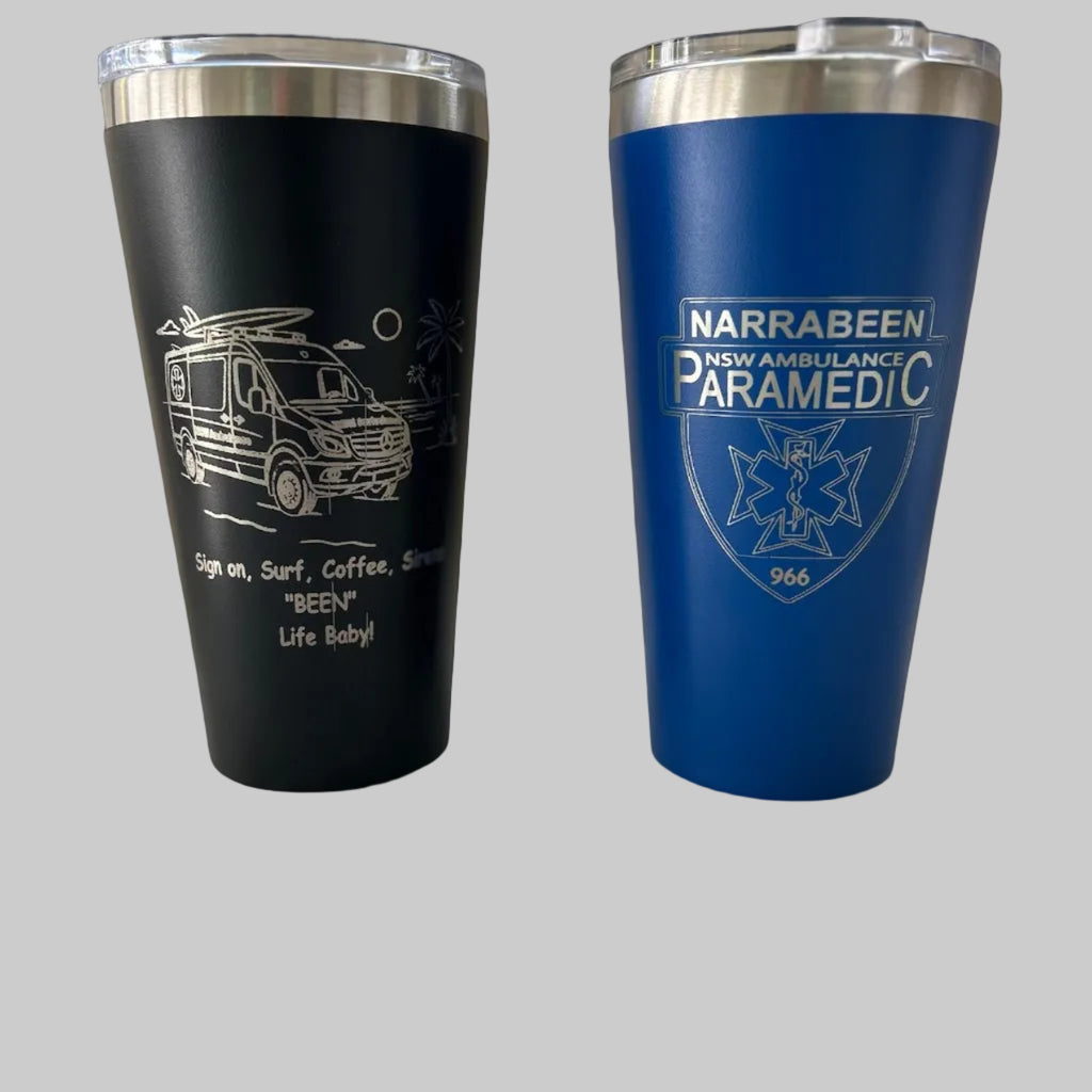 20oz Stainless Steel Tumbler: Double Wall, Mag Slide Lid, Custom Engraved