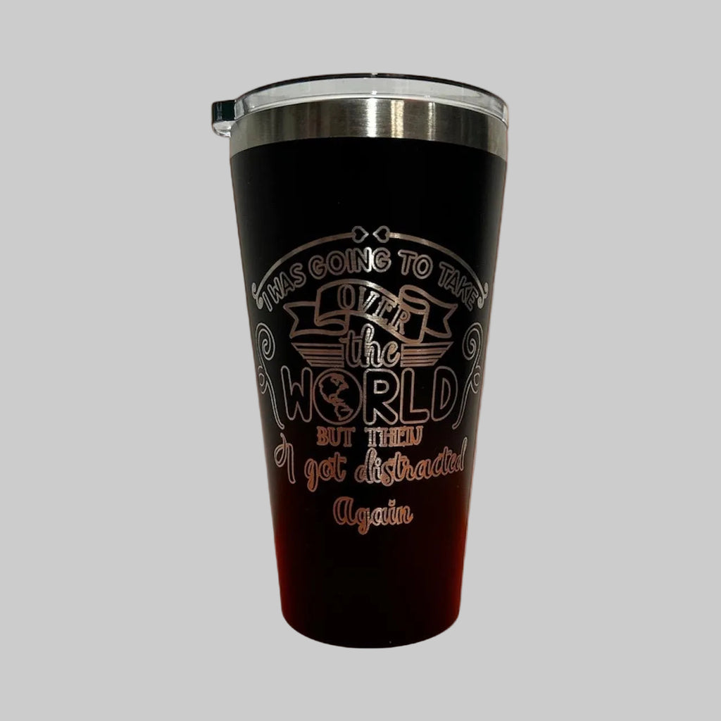 20oz Stainless Steel Tumbler: Double Wall, Mag Slide Lid, Custom Engraved