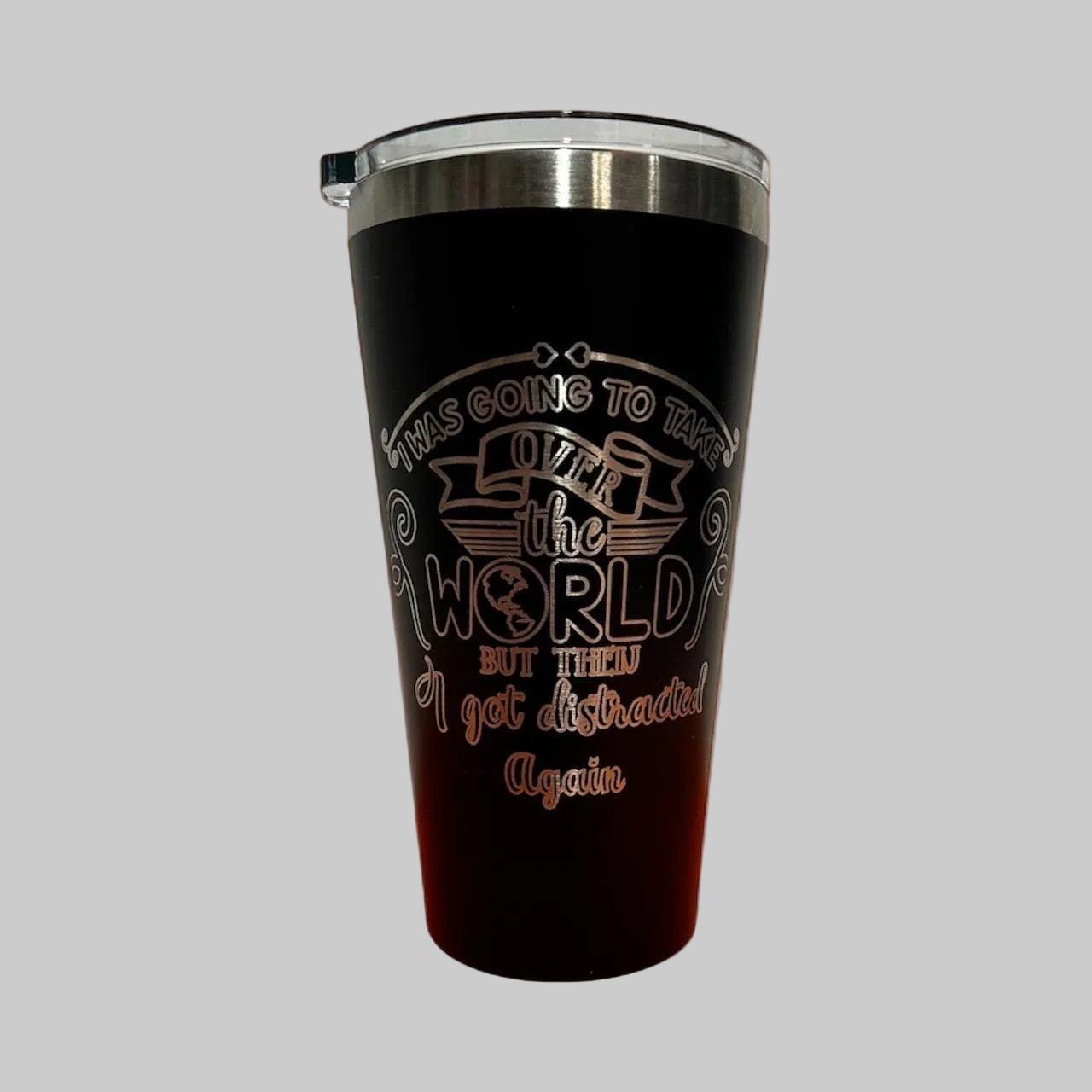 20oz Stainless Steel Tumbler: Double Wall, Mag Slide Lid, Custom Engraved