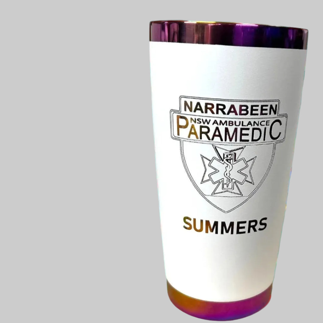 20oz Stainless Steel Tumbler: Double Wall, Mag Slide Lid, Custom Engraved