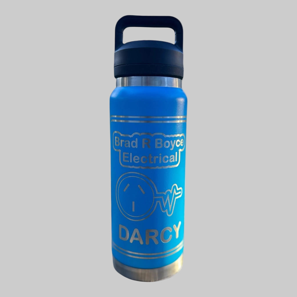Custom 800ml Stainless Steel Insulated double wall drink bottles. Plus postage
