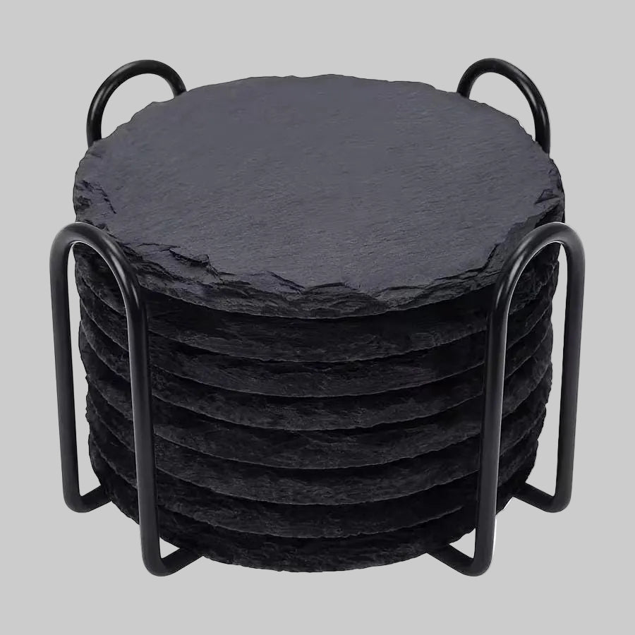 Custom Slate Coasters 100mm with stand